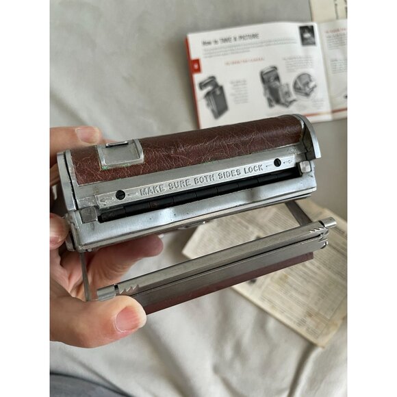 Polaroid Land Camera Model 95B With Original Box & Manuals Vintage Folding Insta - Picture 8 of 13
